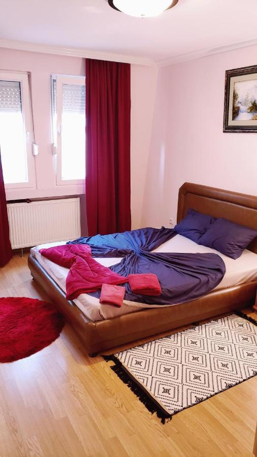 פרישטינה Spacious Downtown Apartment With A City View מראה חיצוני תמונה